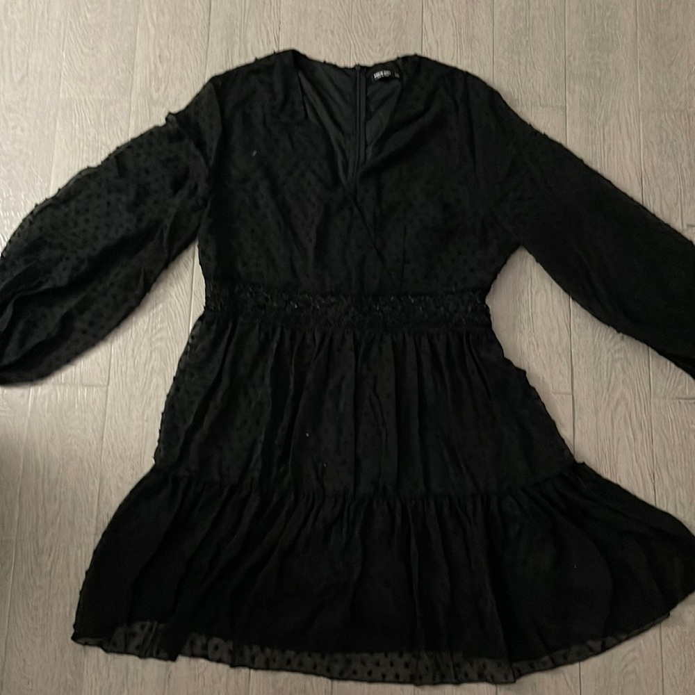 Beautiful sheer black plus size dress